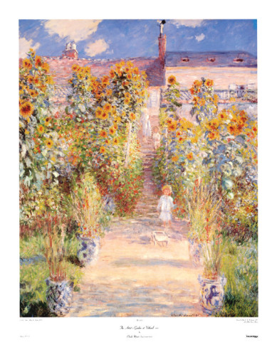 Artists Garden Vetheuil-Claude Monet Painting